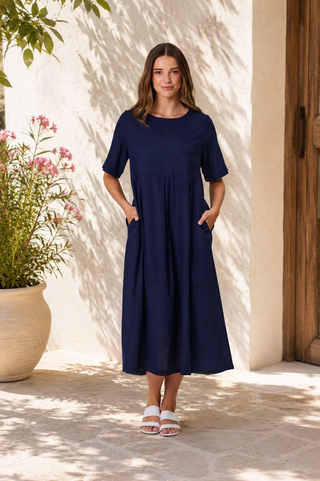 Havana Linen Long Dress - Due Aug/Sept