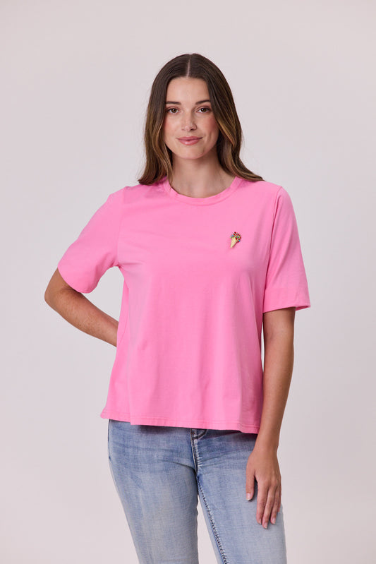 T-Shirt & Brooch - Pink - DUE AUG/SEPT