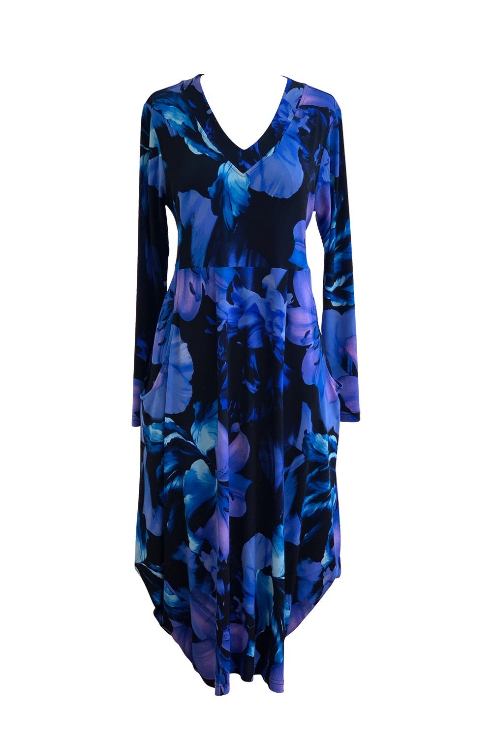 Bittermoon  - Carly Dress - D1600 - Sapphire -3/4 Sleeve 1 x size 8 left - 50% Off