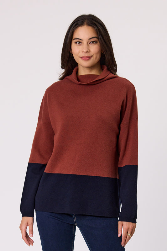 Design Nation - Merit Jumper -DN27888A - Rust - Arrived