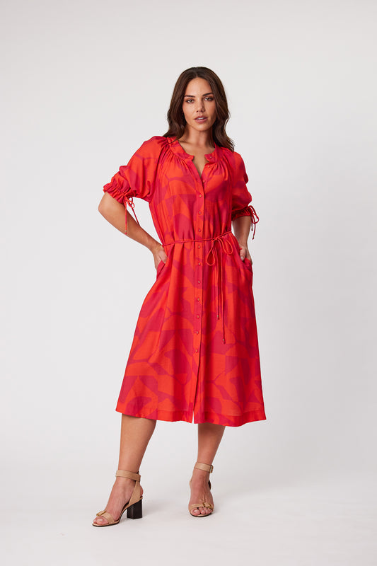 Design Nation - Savanna dress - DN29030 - Raspberry