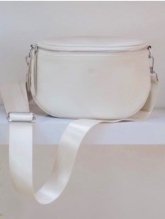 Dani Leather Handbag - Blonde with Satin Strap