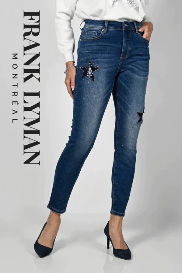 Frank Lyman - Sequin Star Jeans - 236656