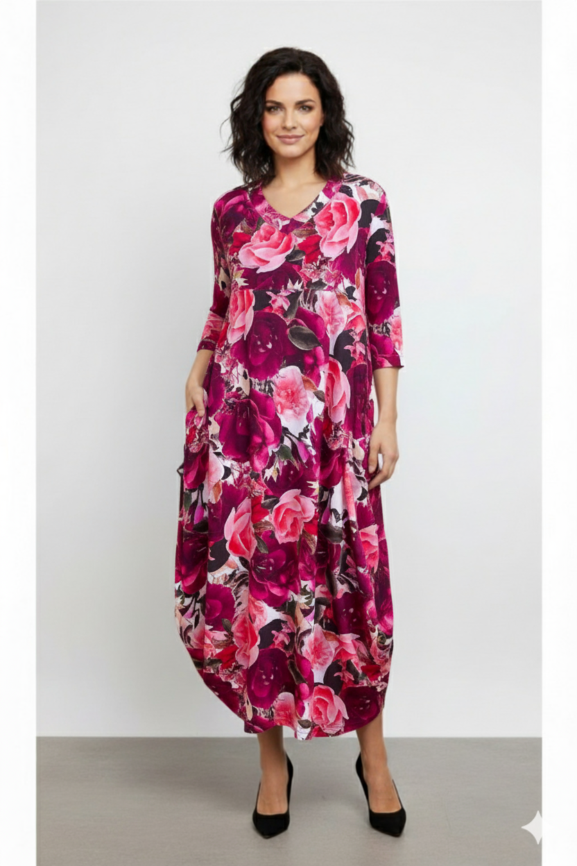 Carly Dress Roses