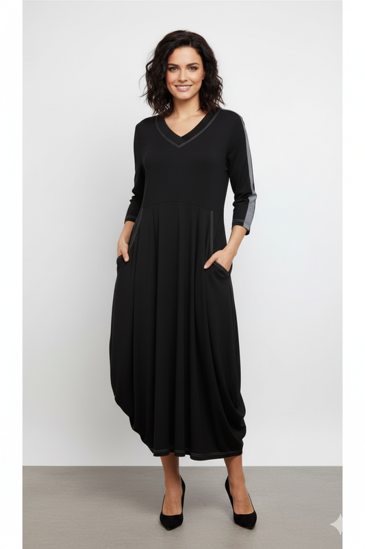 Carly Dress Black - 50% Off