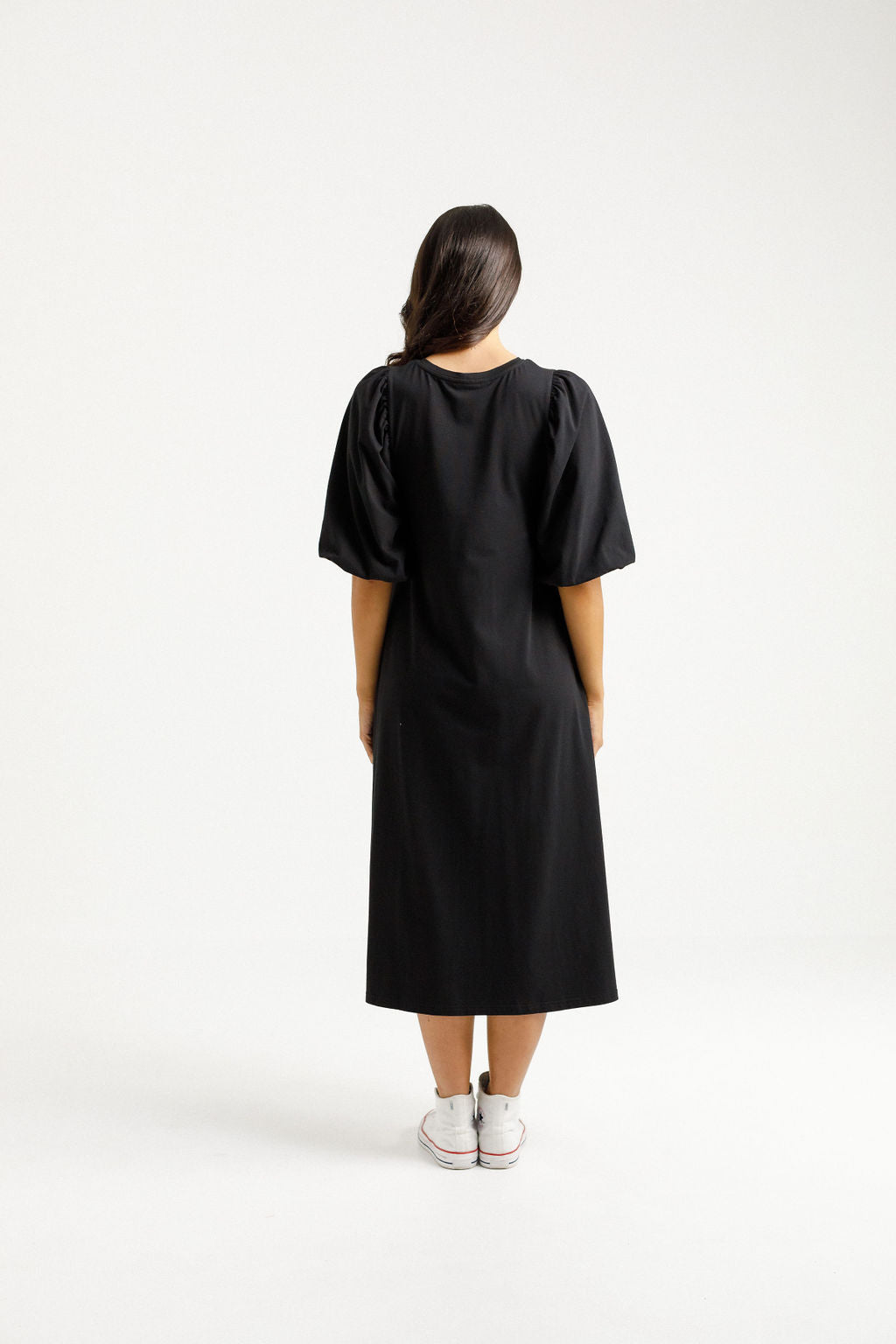 Home-Lee - Ivy Midi Dress - Black