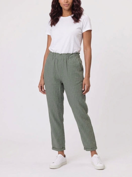Haven Stripe Pant - Khaki
