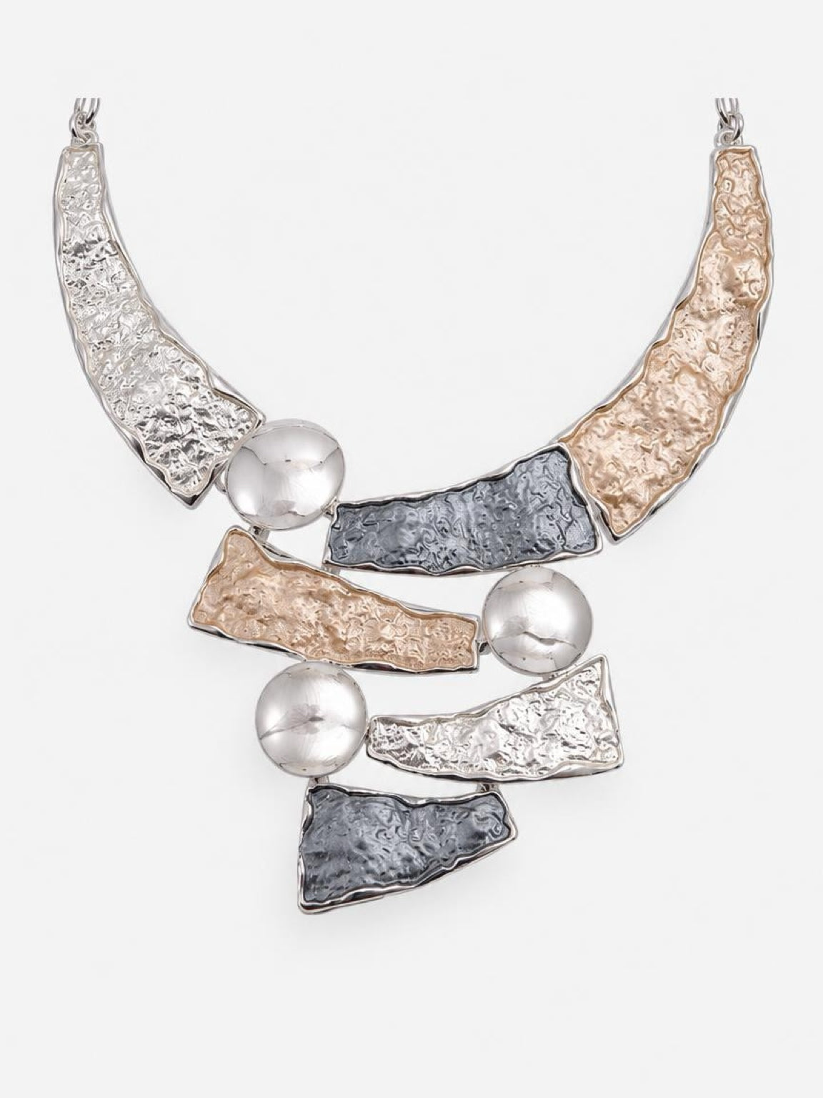 Grey & Gold Fashion Necklace - NC2000