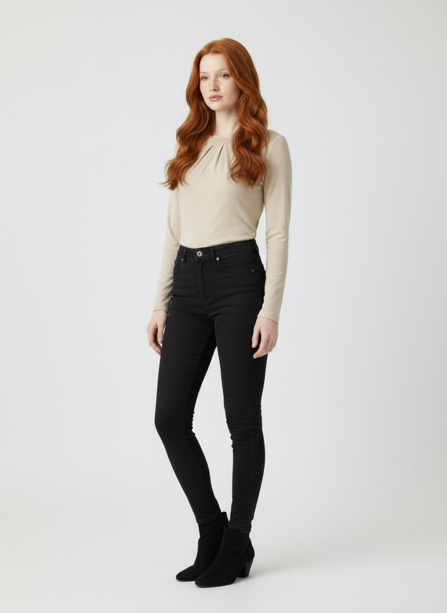 Lilia Merino Top - Sand