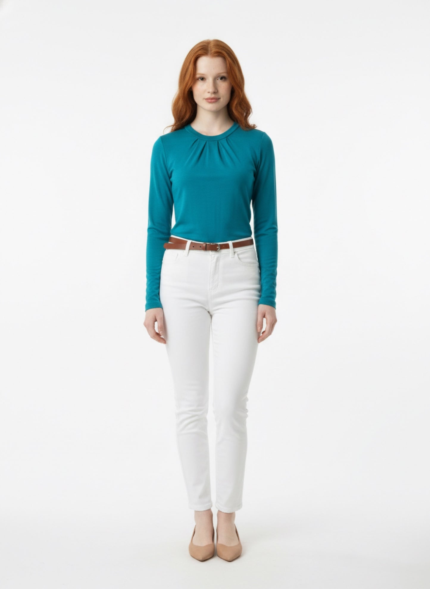 Lilia Merino Top - Seaglass