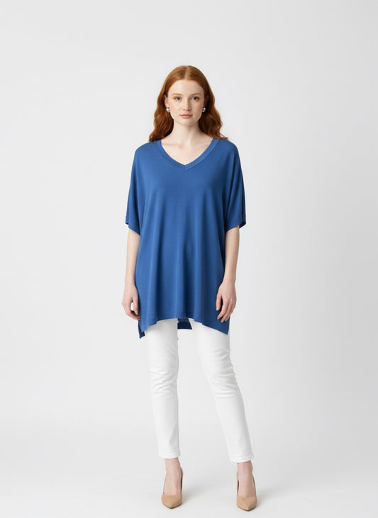 Merino Sonnet Tee Biscay Blue