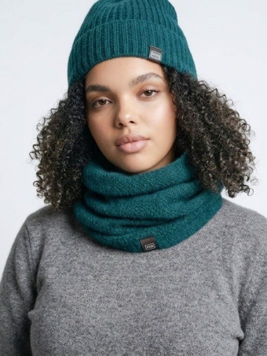 Possum/Merino Neck Warmer - Paua