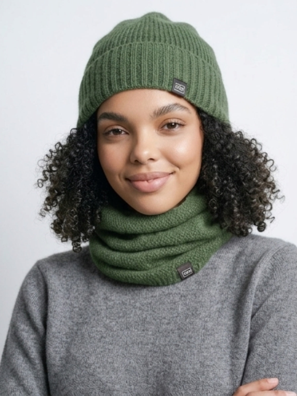 Possum/Merino Neck Warmer - Jungle