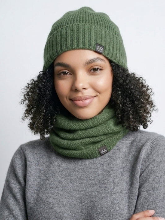 Possum/Merino Neck Warmer - Jungle
