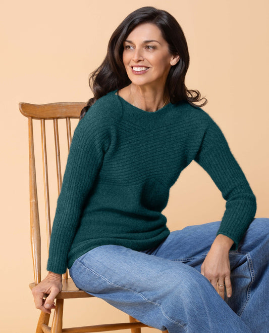 Possum/Merino Crossover Jumper Rimu