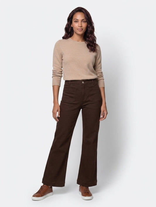 Daily Jean Ankle Grazer 5995A - Chocolate