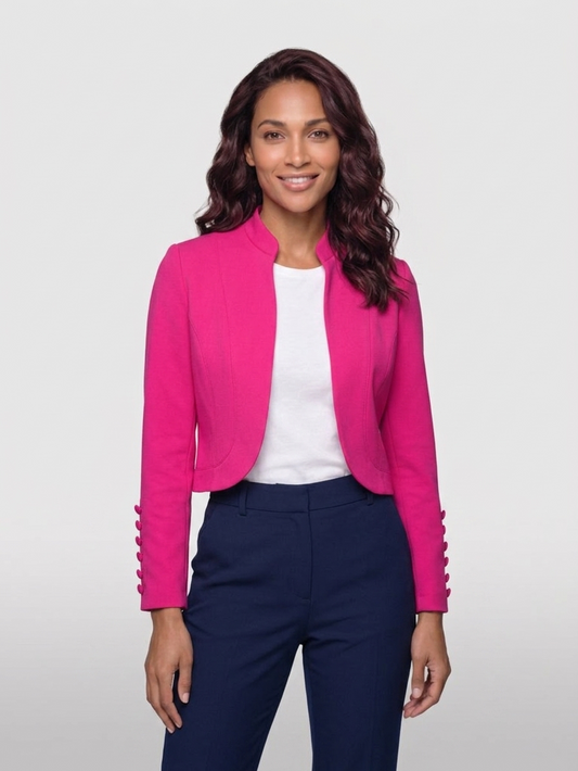 Silky Knit Bolero - Ultra Pink