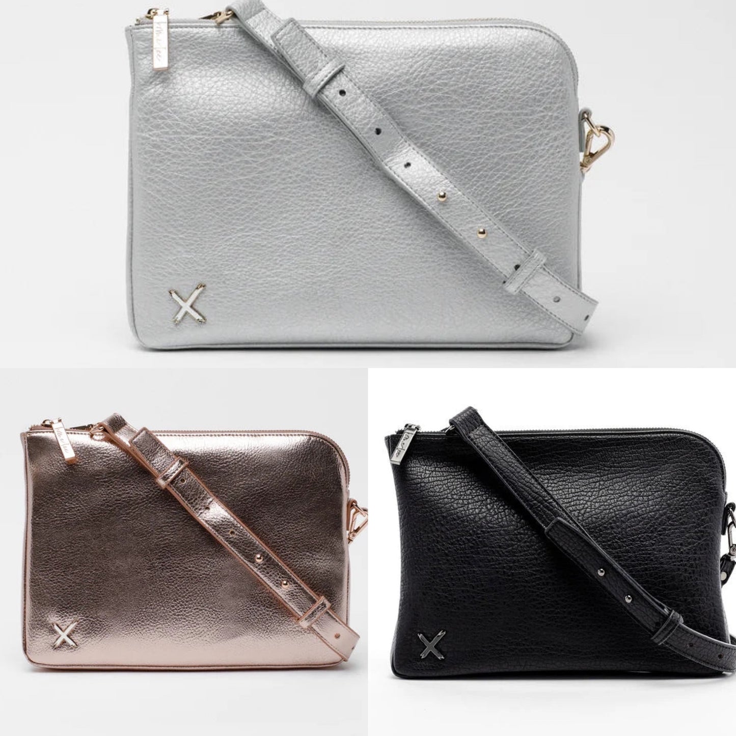 Homelee - Oversized Clutch - Rose Gold, Silver or Black