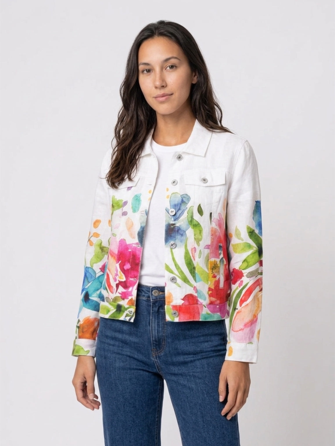 Woven Jacket Linen - Spring Delight
