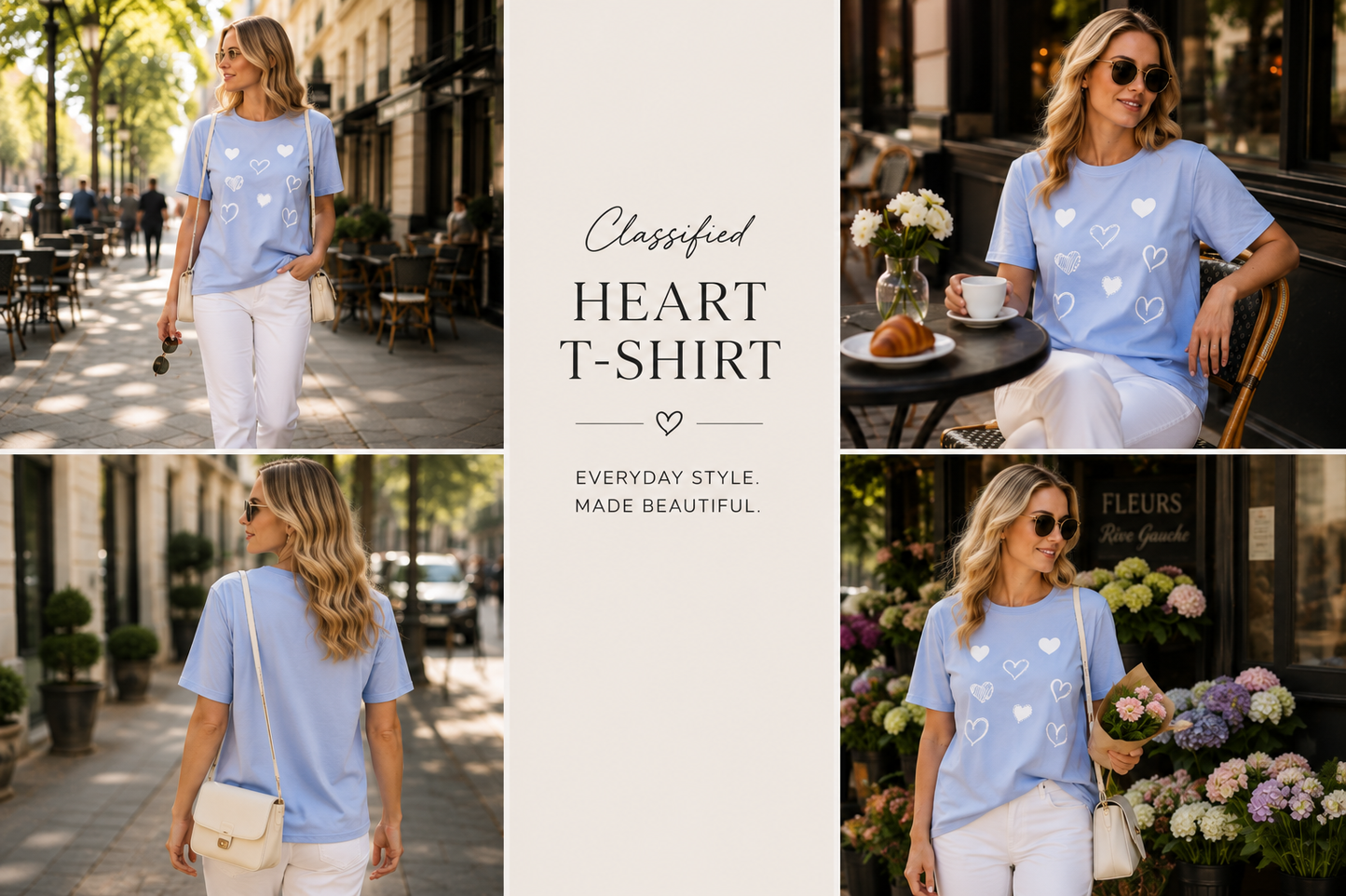 Heart Print Tee - Arrived