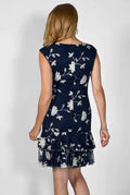 Frank Lyman - Embroidered Floral Dress - 232171 - Navy