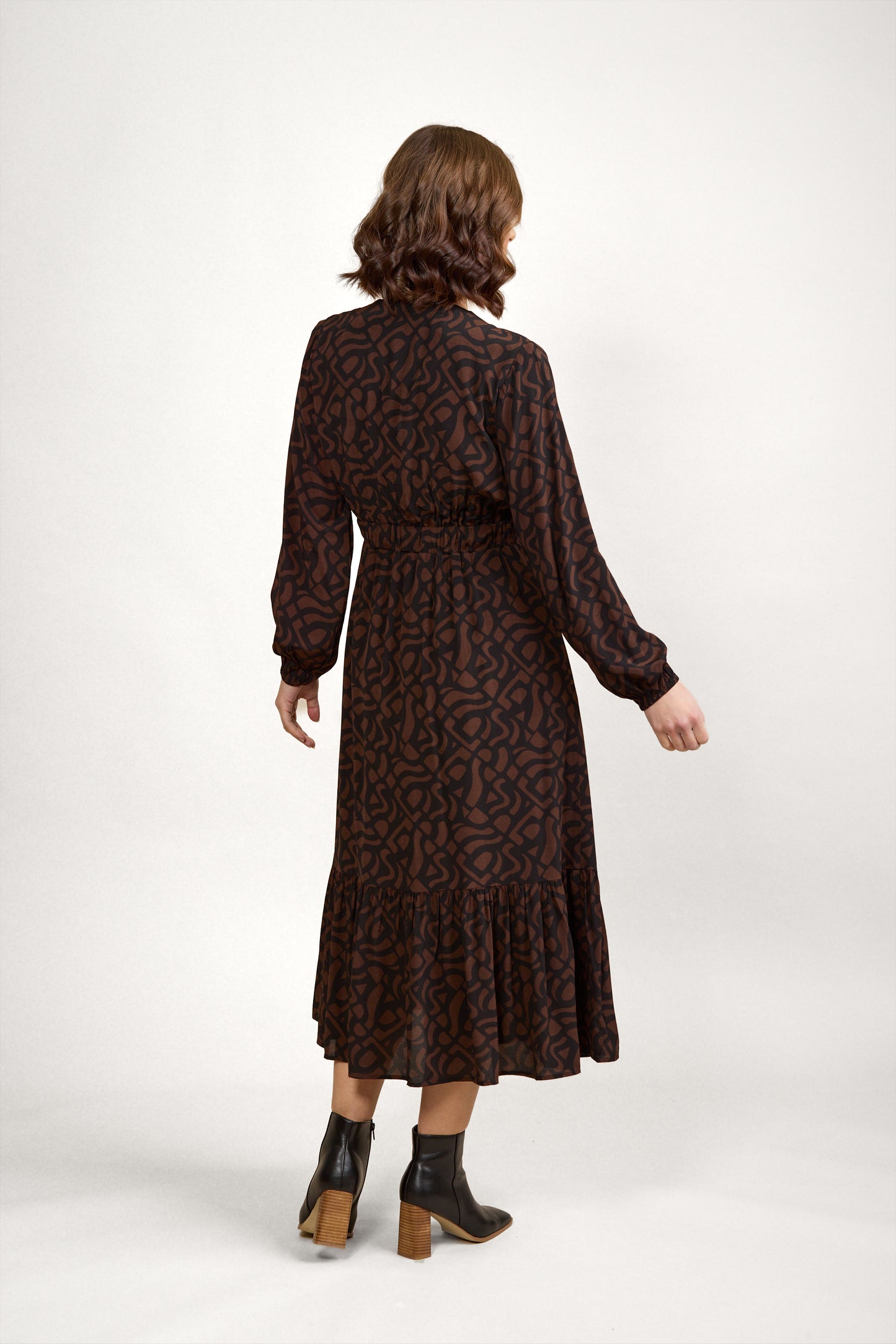 Jolene Dress - K1057 - Mocha - Due Mid Feb