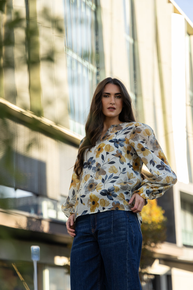Havana Top - Golden Bloom
