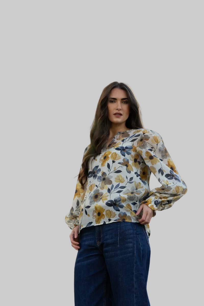 Havana Top - Golden Bloom