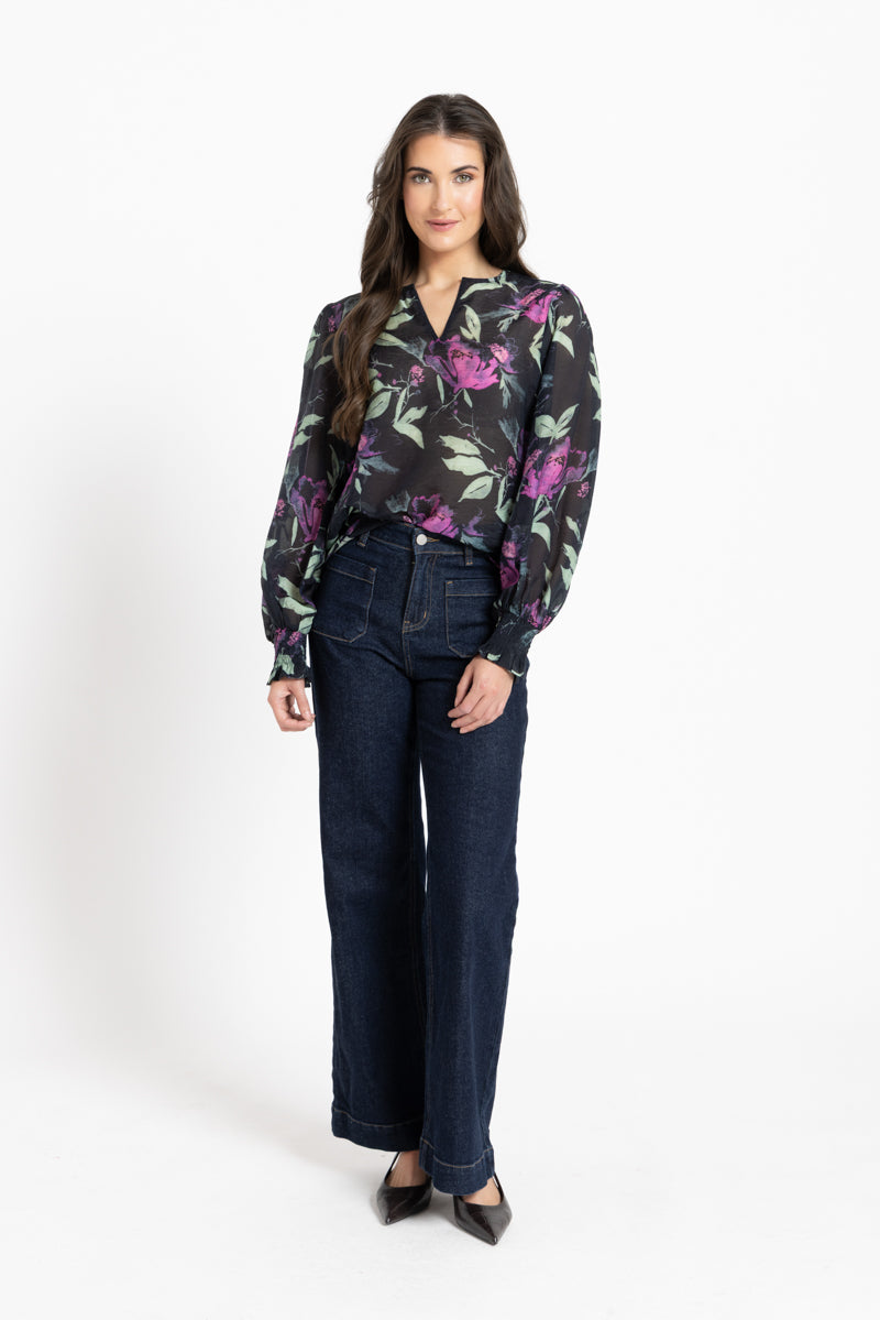 Havana Top - Indigo Garden
