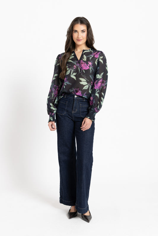 Havana Top - Indigo Garden