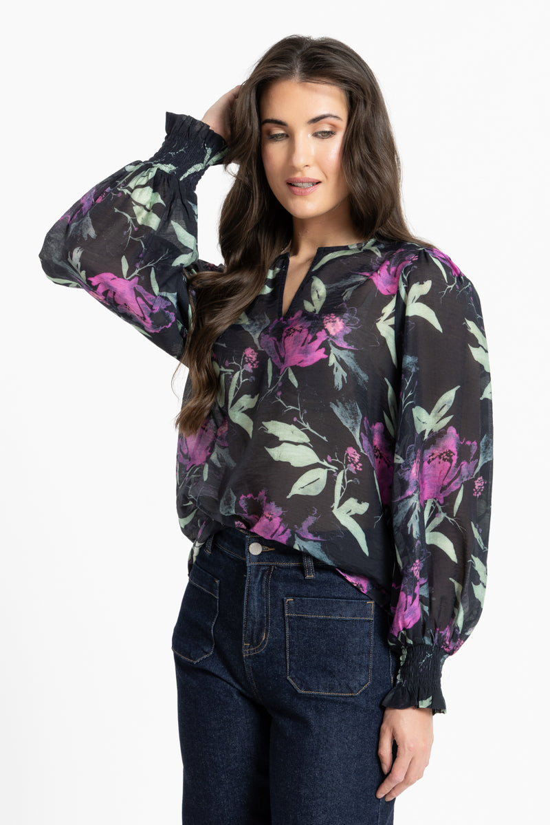 Havana Top - Indigo Garden