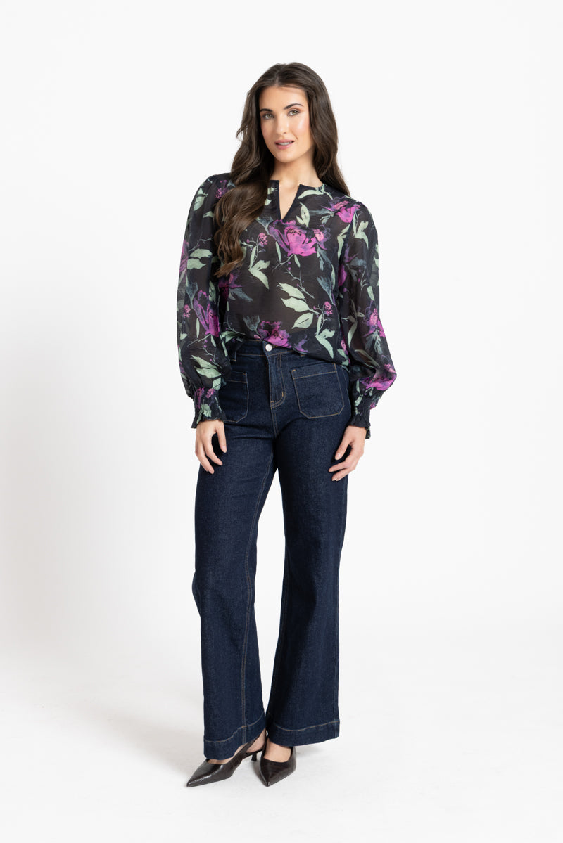 Havana Top - Indigo Garden