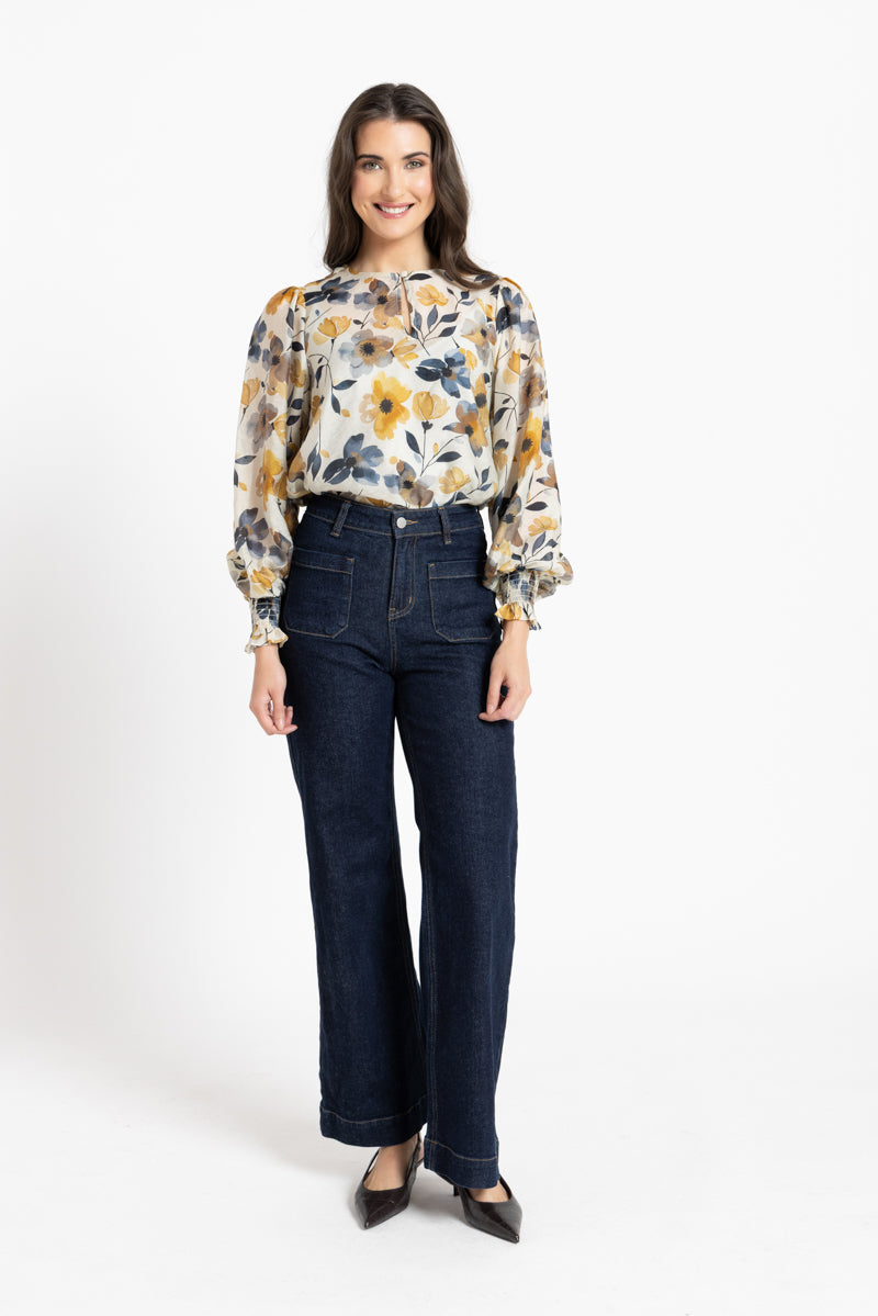 Havana Top - Golden Bloom