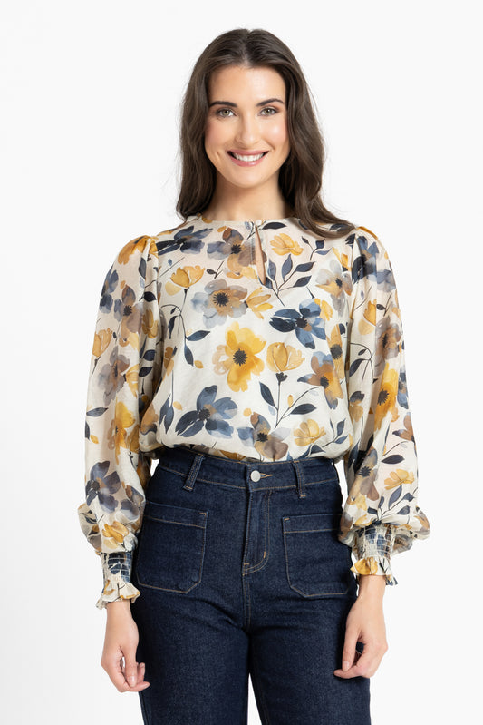 Havana Top - Golden Bloom