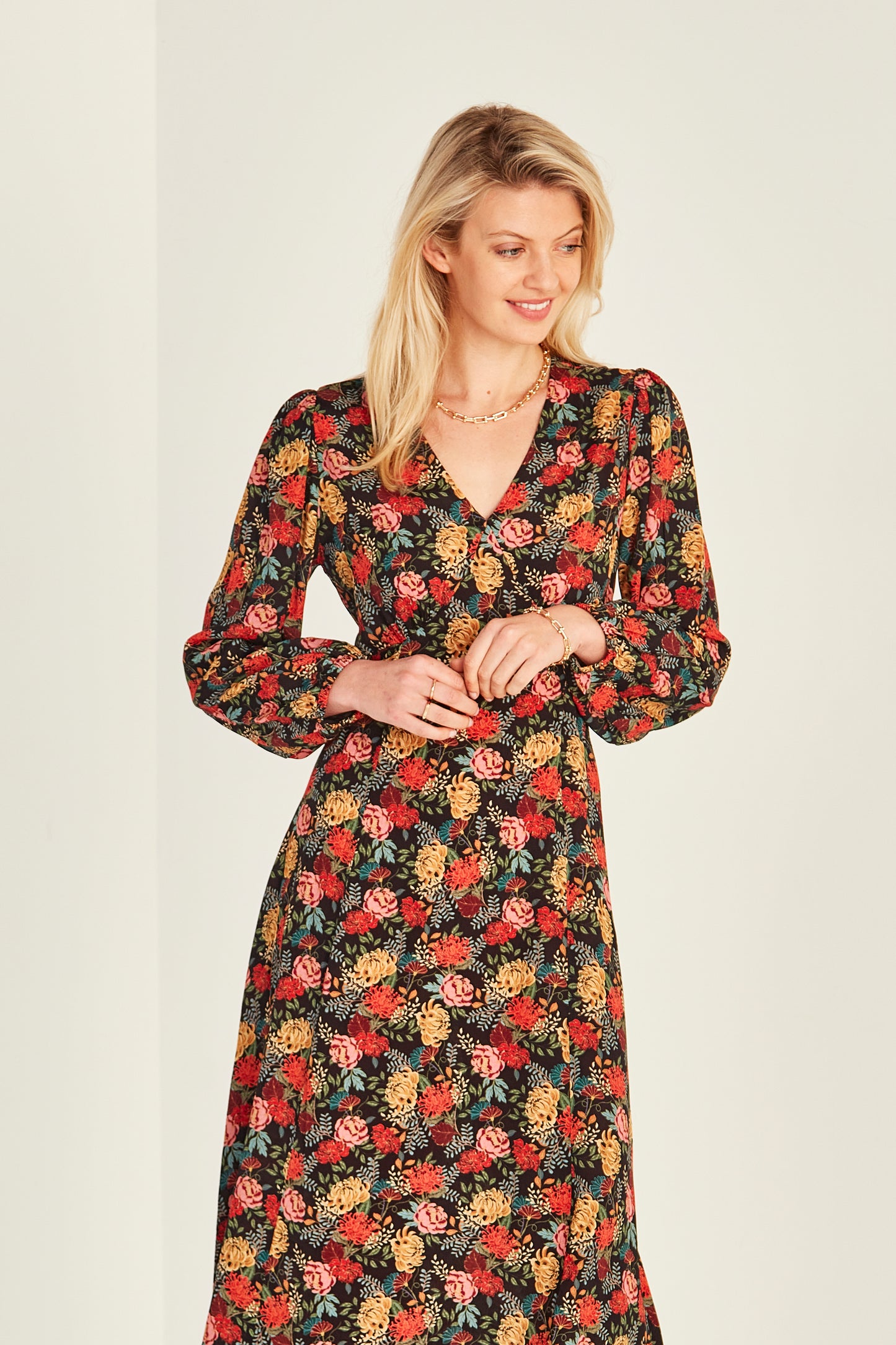 Lemon Tree - Jasmin Dress - Midnight Print - INSTORE