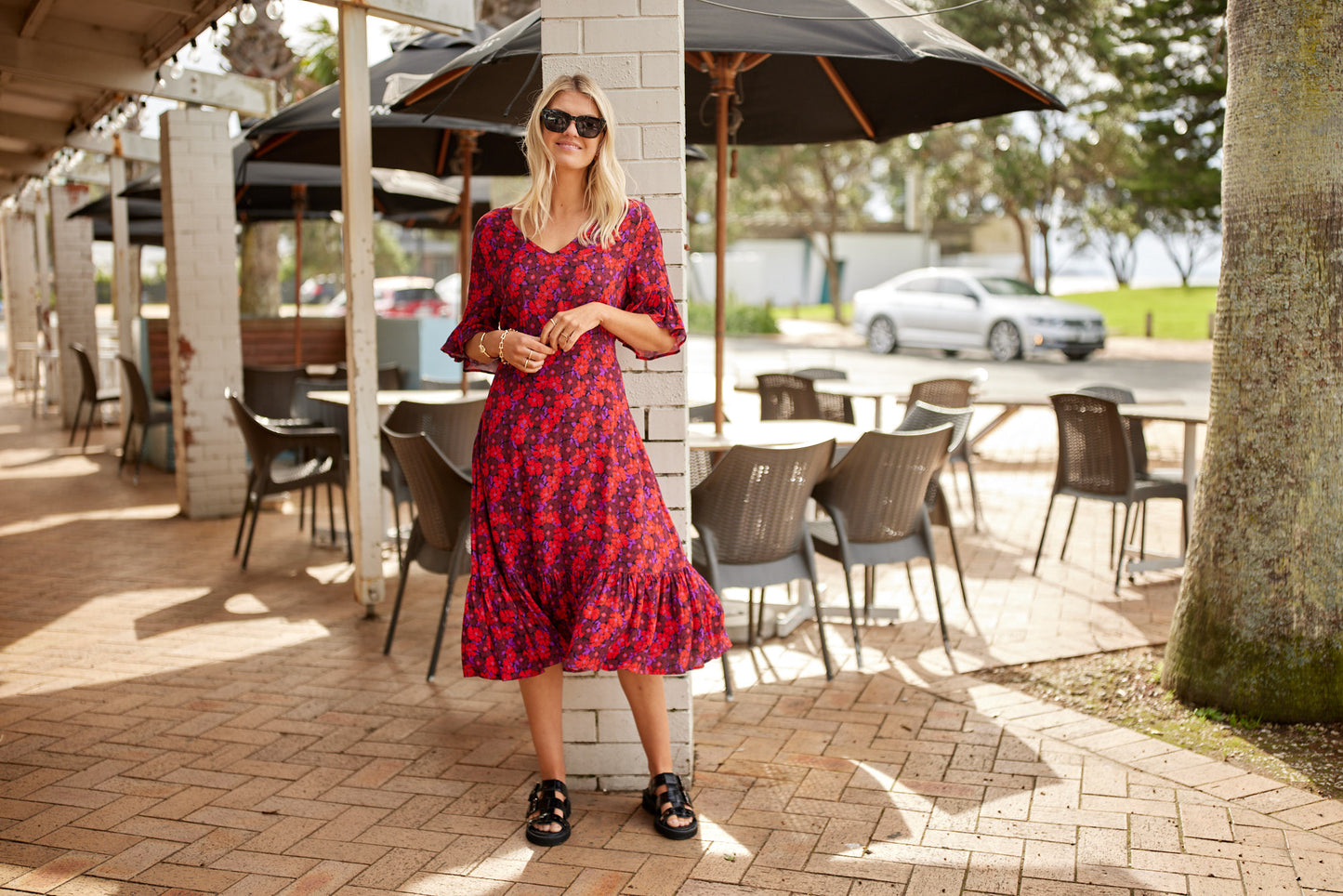 Lemon Tree - Carmen Dress - LT940 - Floral Print - 1 x 16 left $99 XMAS DRESS SPECIAL