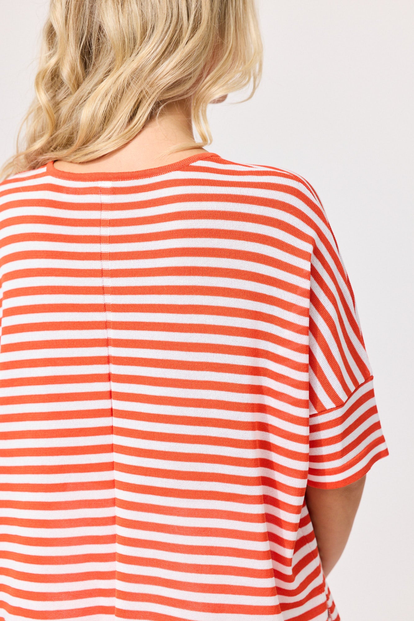 Candela Knit - Orange-White