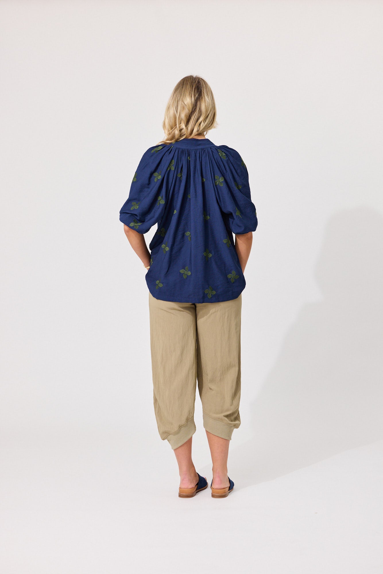 Gianna Top - Navy Clover