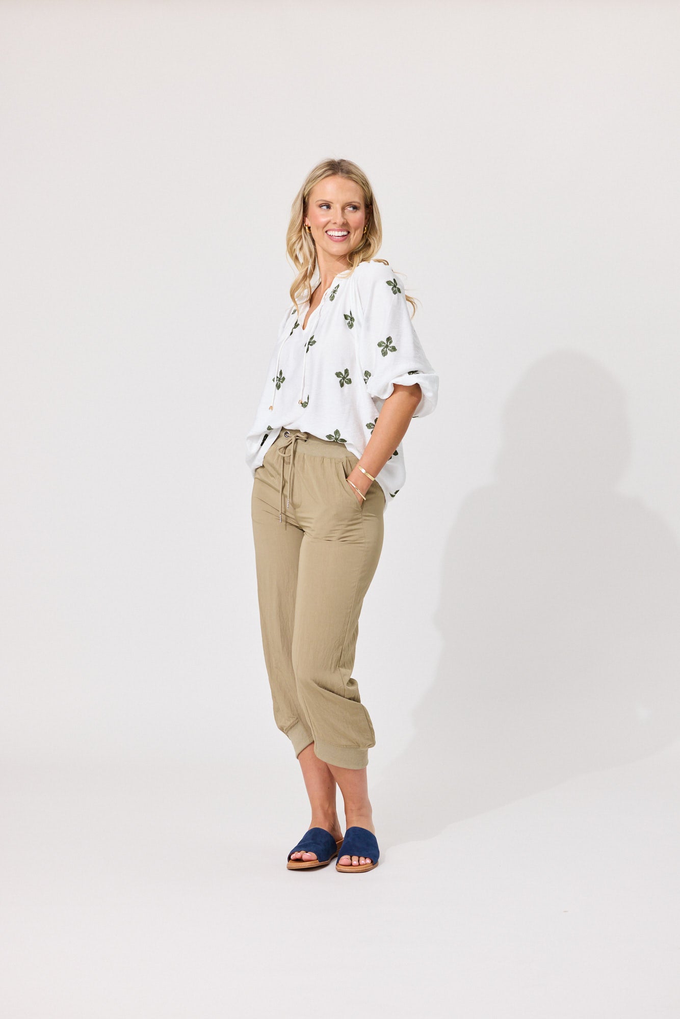 Gianna Top - White Clover