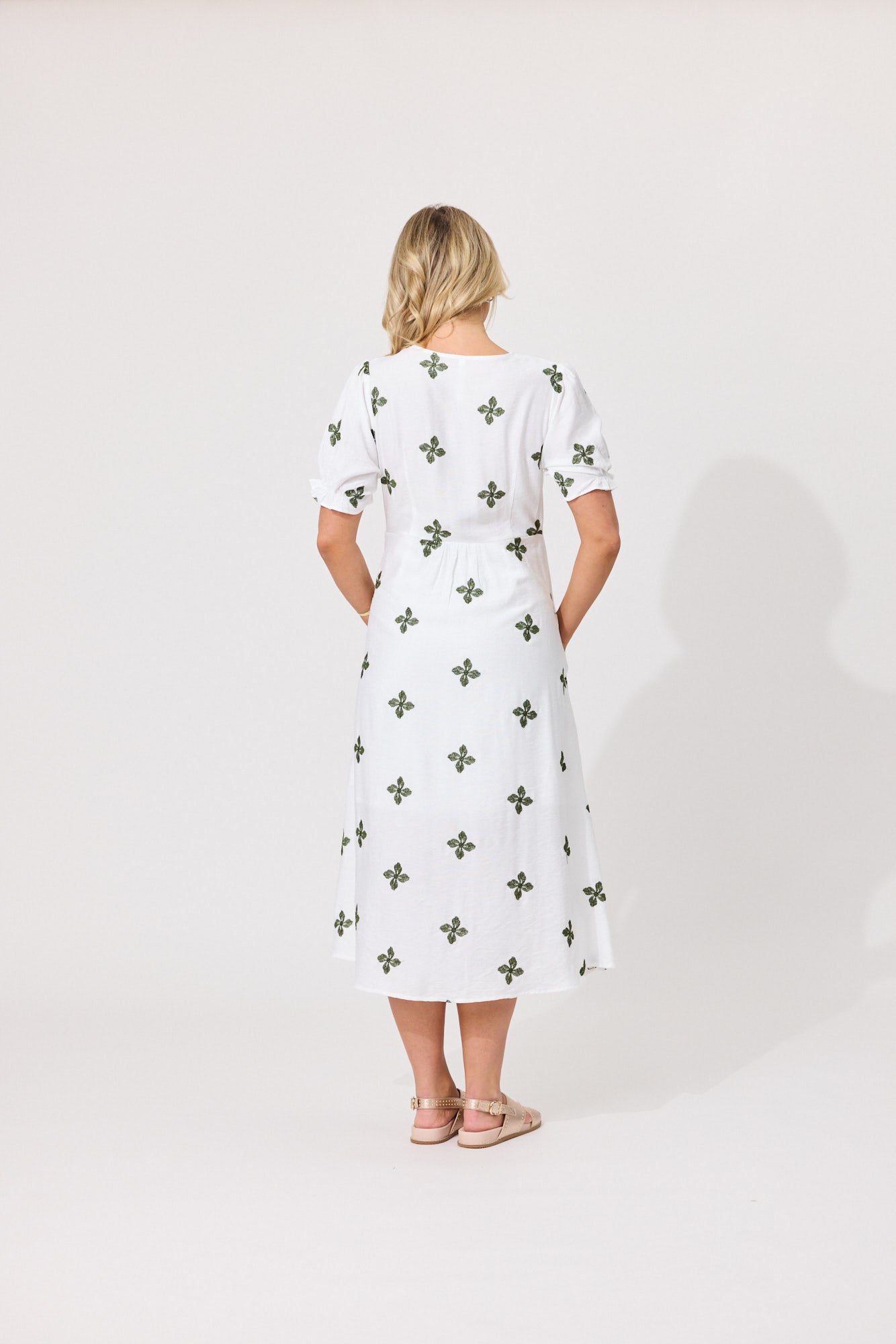 Bex Dress - White Clover