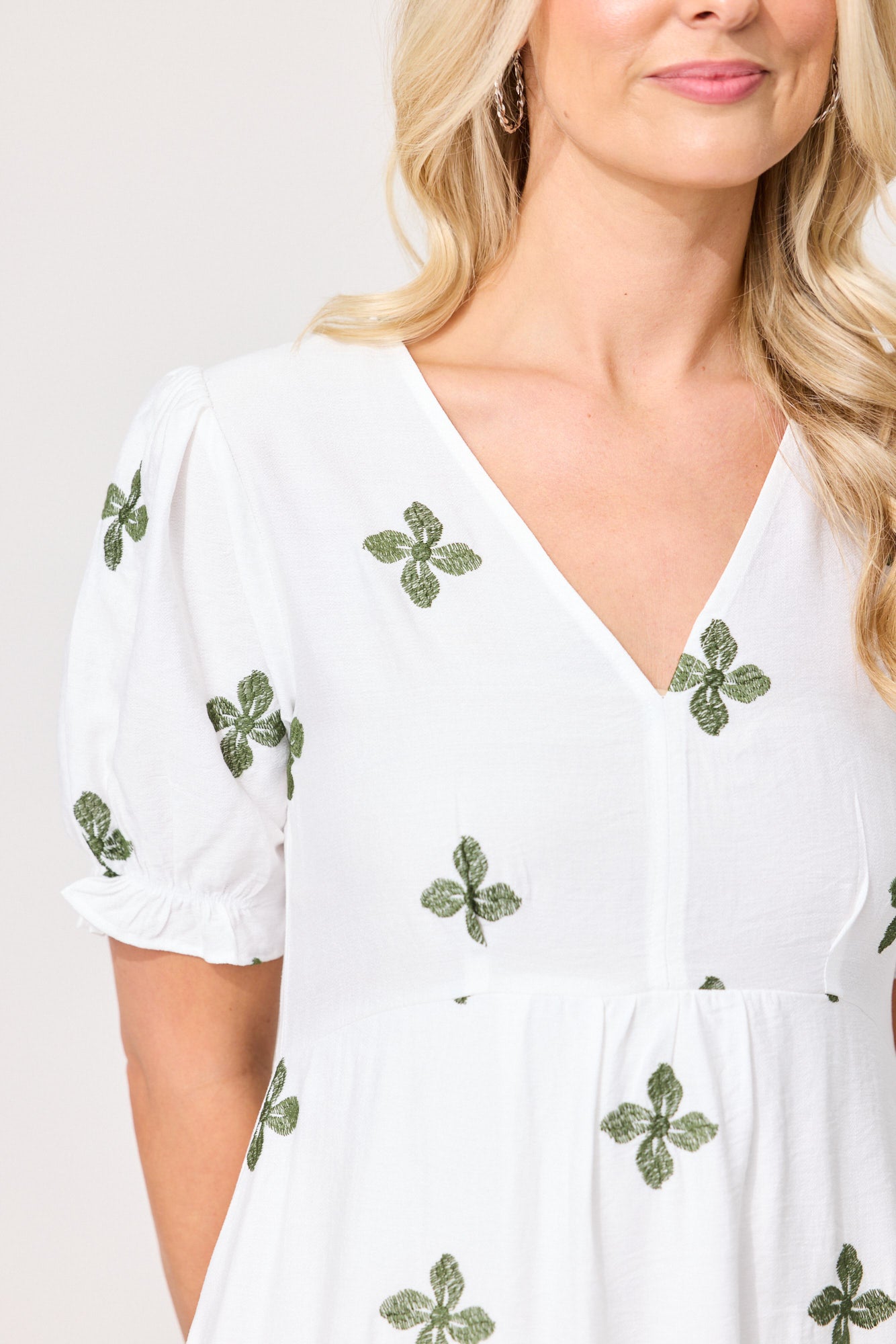 Bex Dress - White Clover