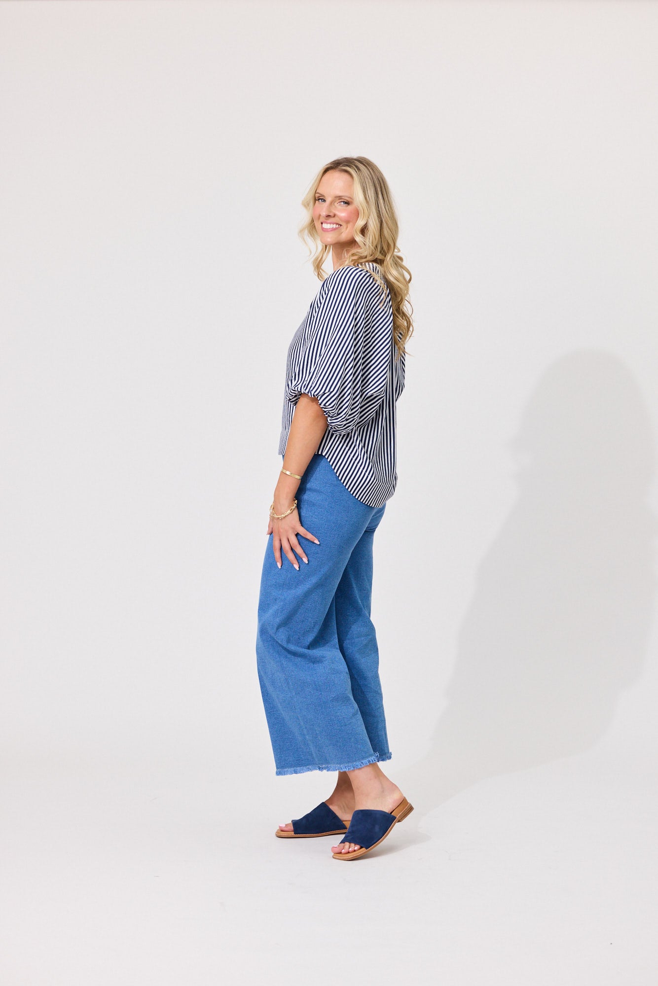 Manuela Top - Navy Stripe