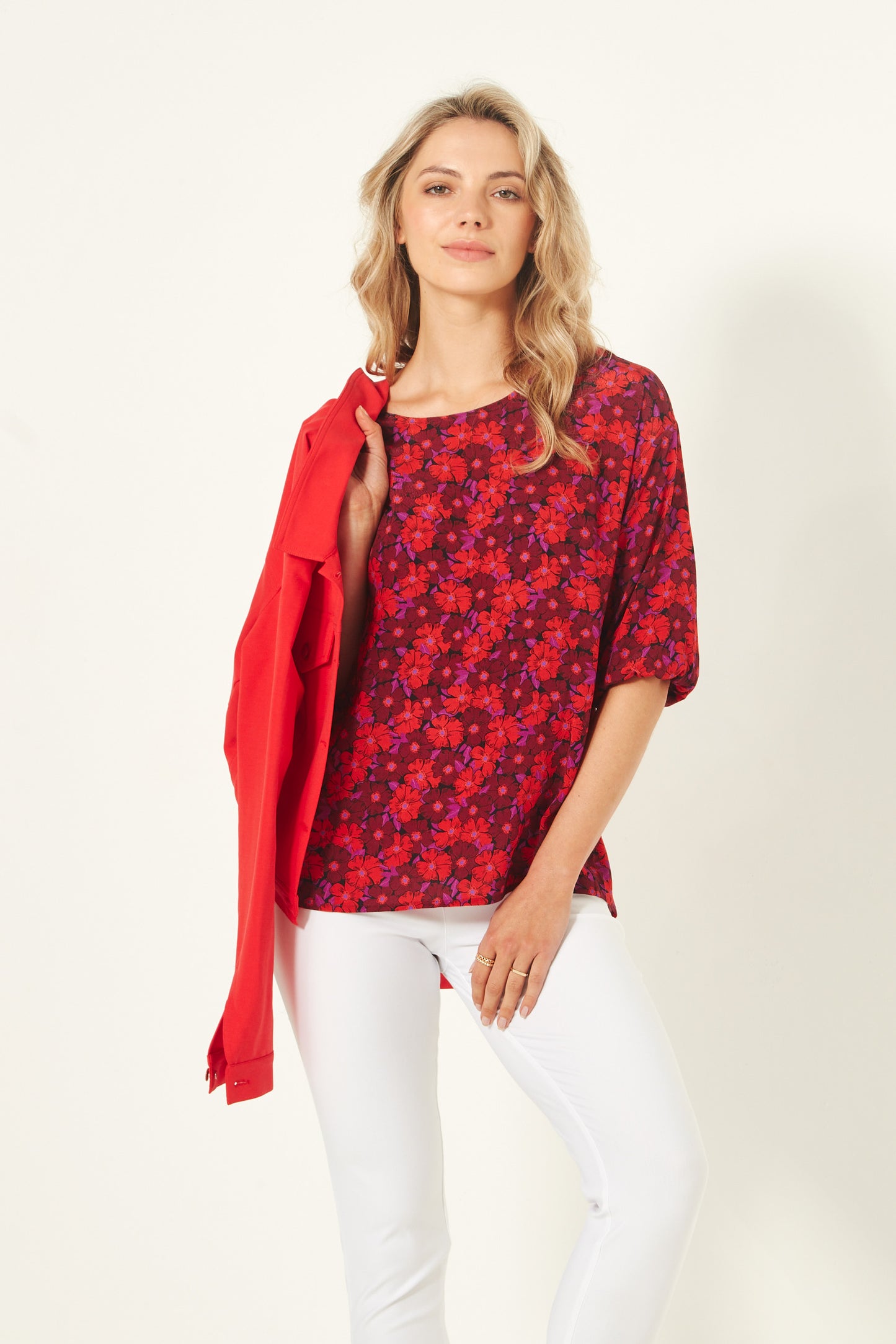 Lemon Tree - Sybil Top - LT903 - Floral Print - 40% Off