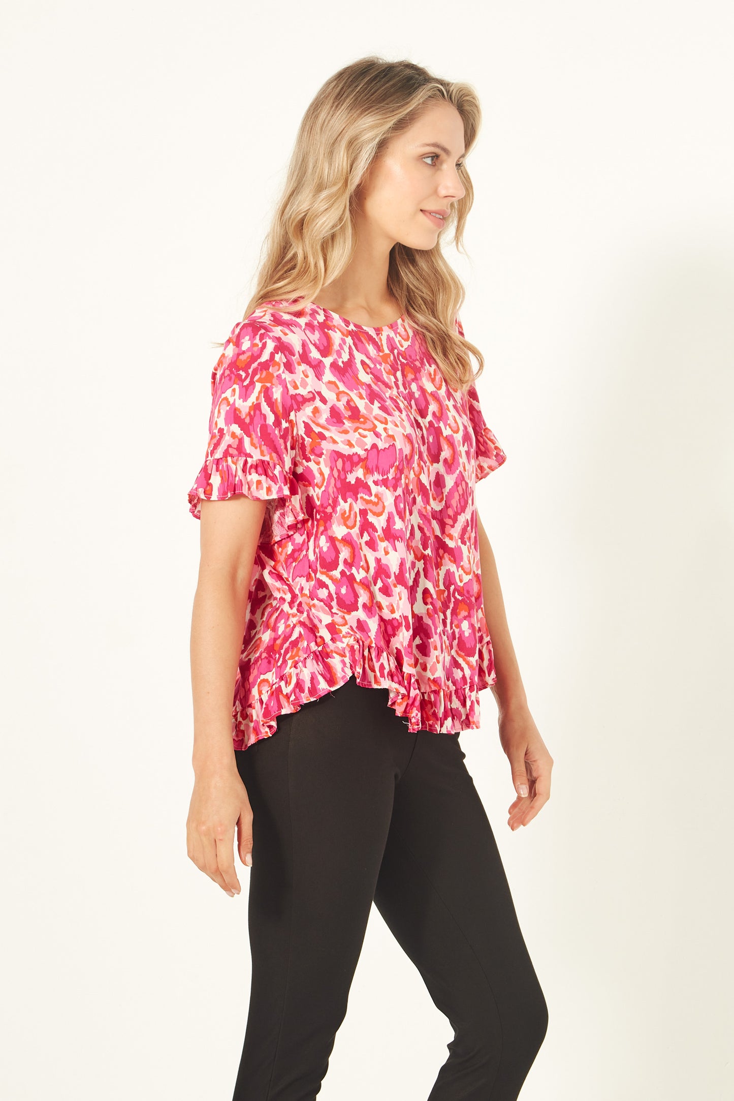 Lemon Tree - Madelaine Top - LT904 - Berry Print - 40% Off