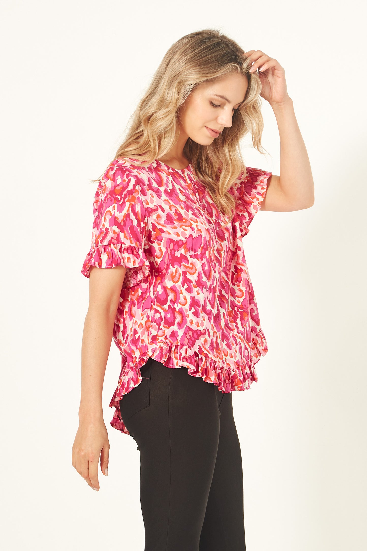 Lemon Tree - Madelaine Top - LT904 - Berry Print - 40% Off