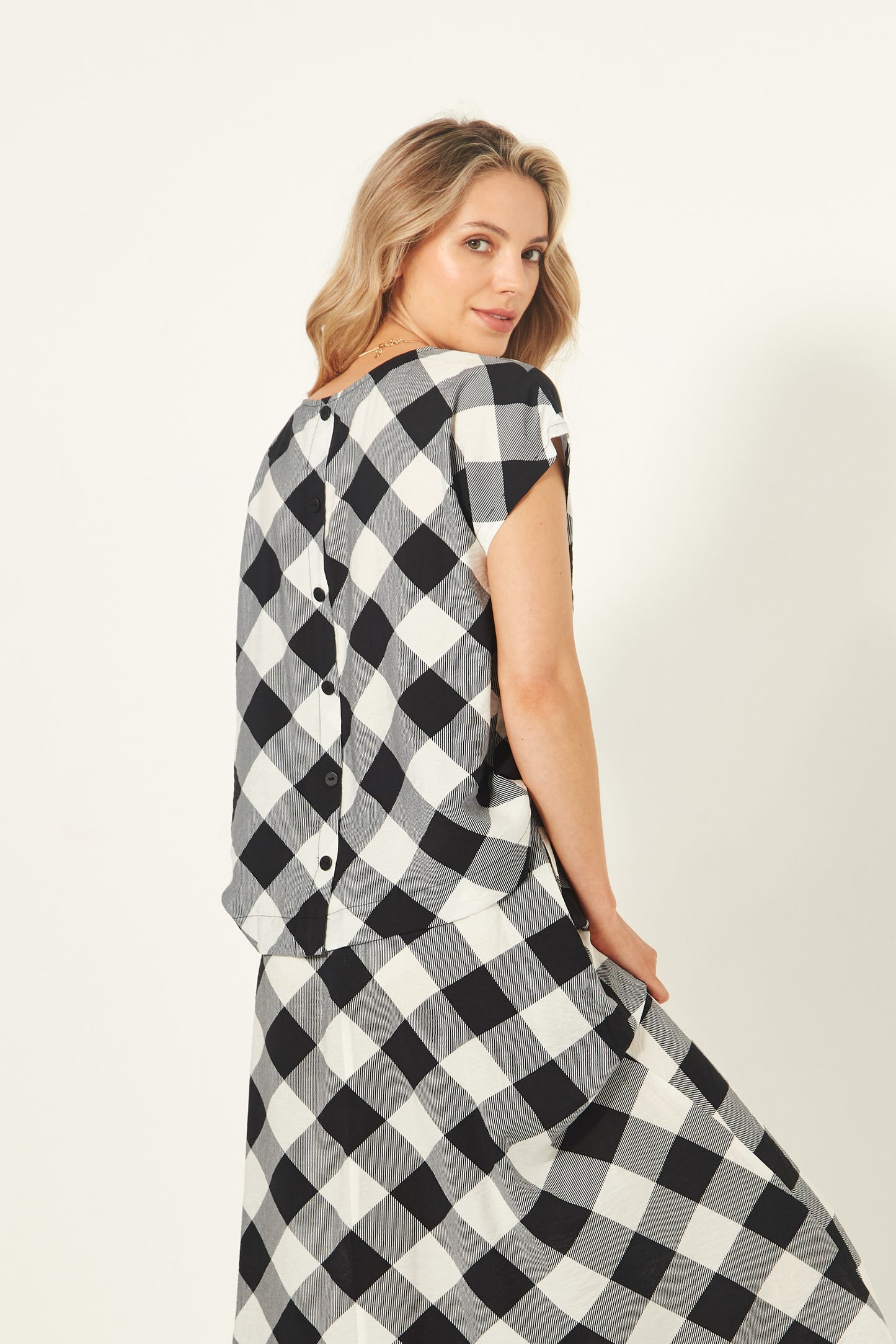 Lemon Tree - Melani Top - LT911 - Gingham