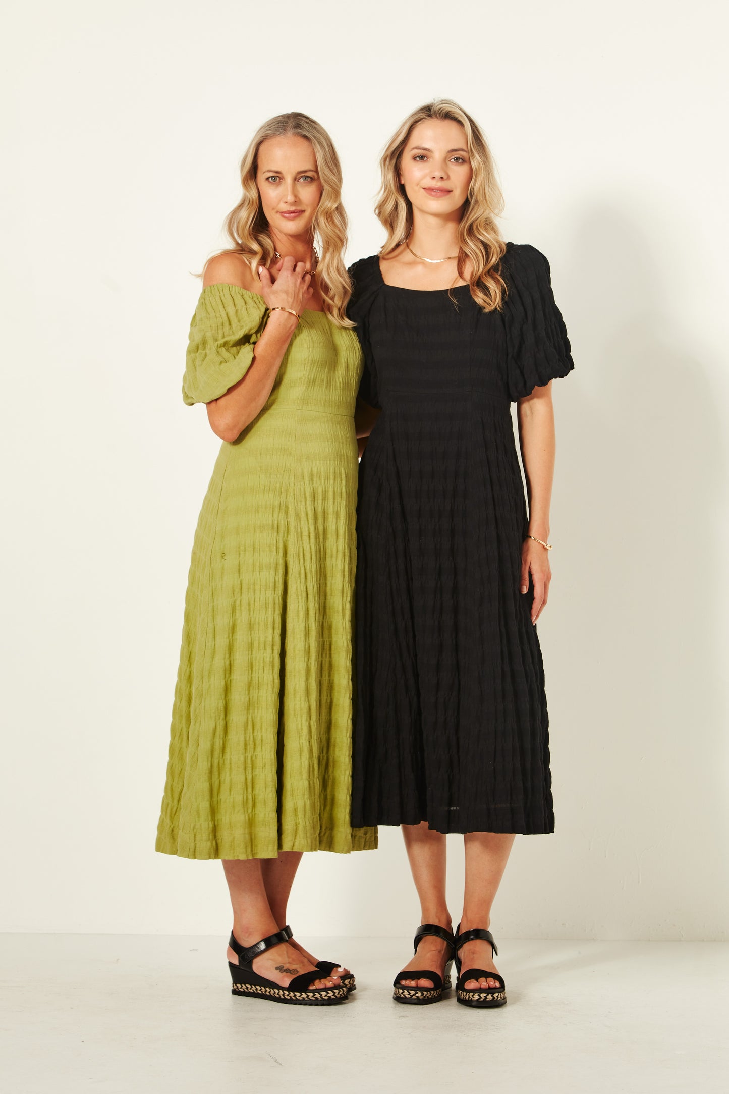 Lemon Tree - Senita Dress - LT943 -  Cotton Dress Avocado