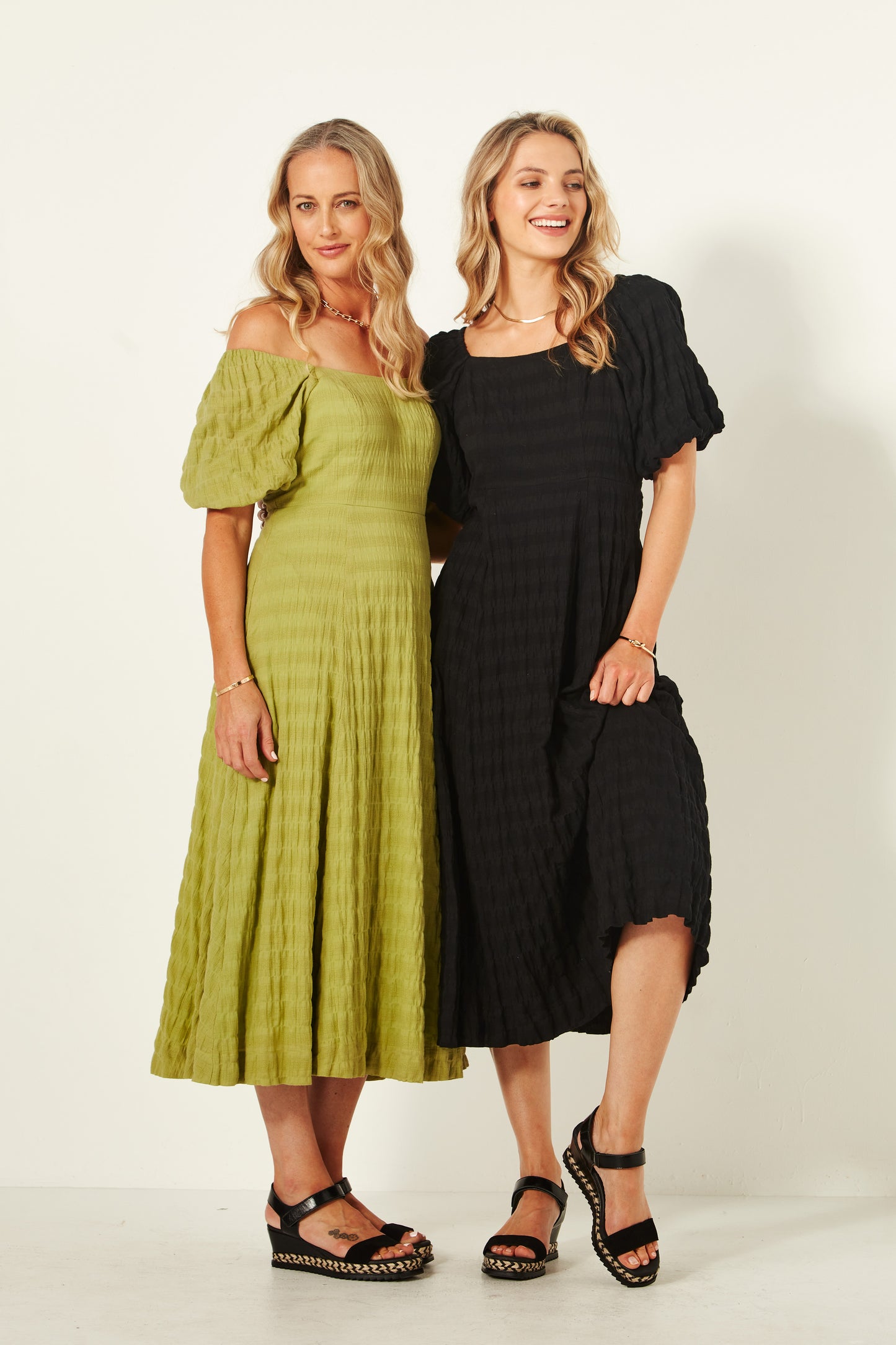 Lemon Tree - Senita Dress - LT943 -  Cotton Dress Avocado