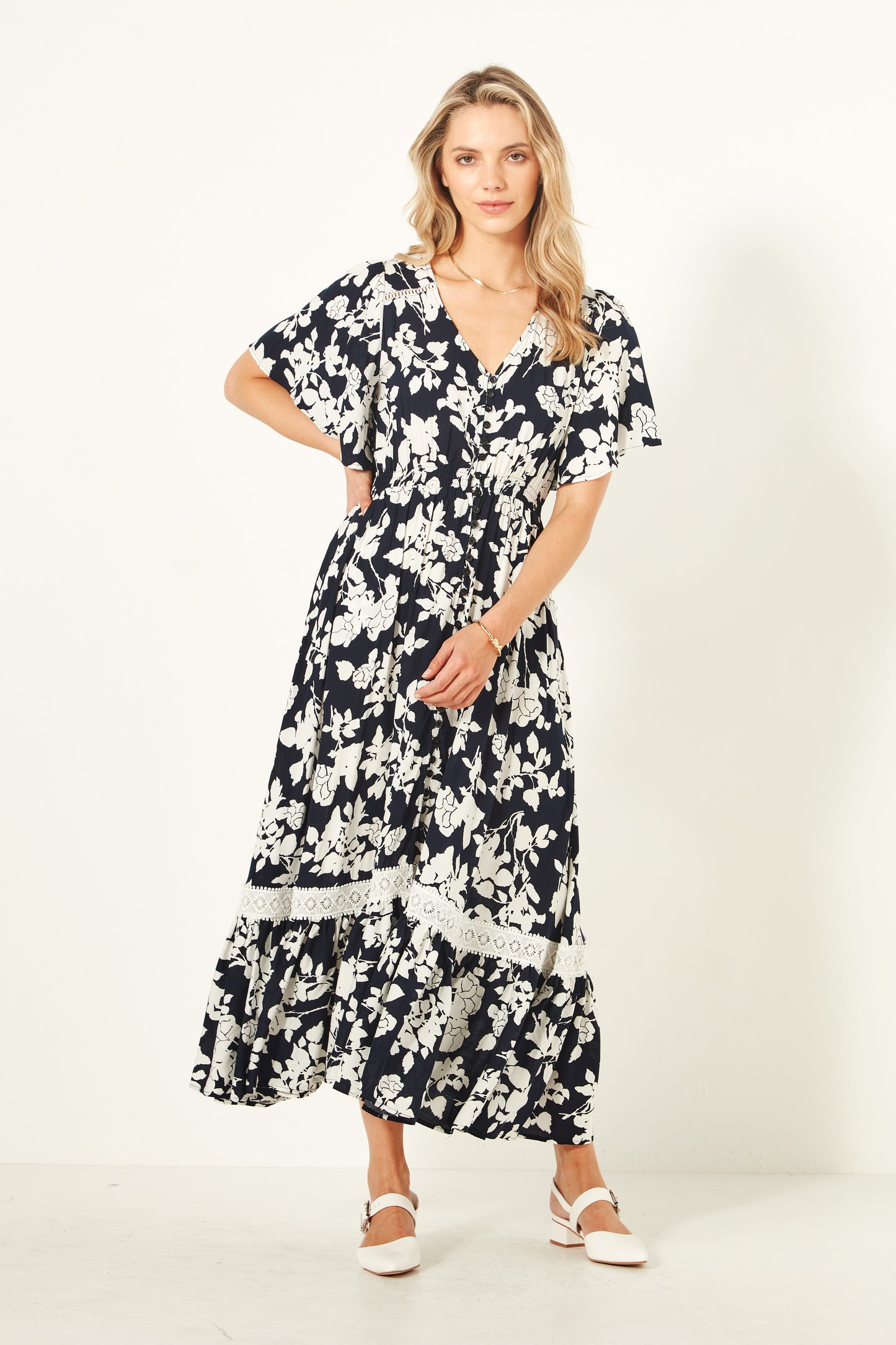 Lemon Tree - Jolander Dress - LT946 - Navy Floral