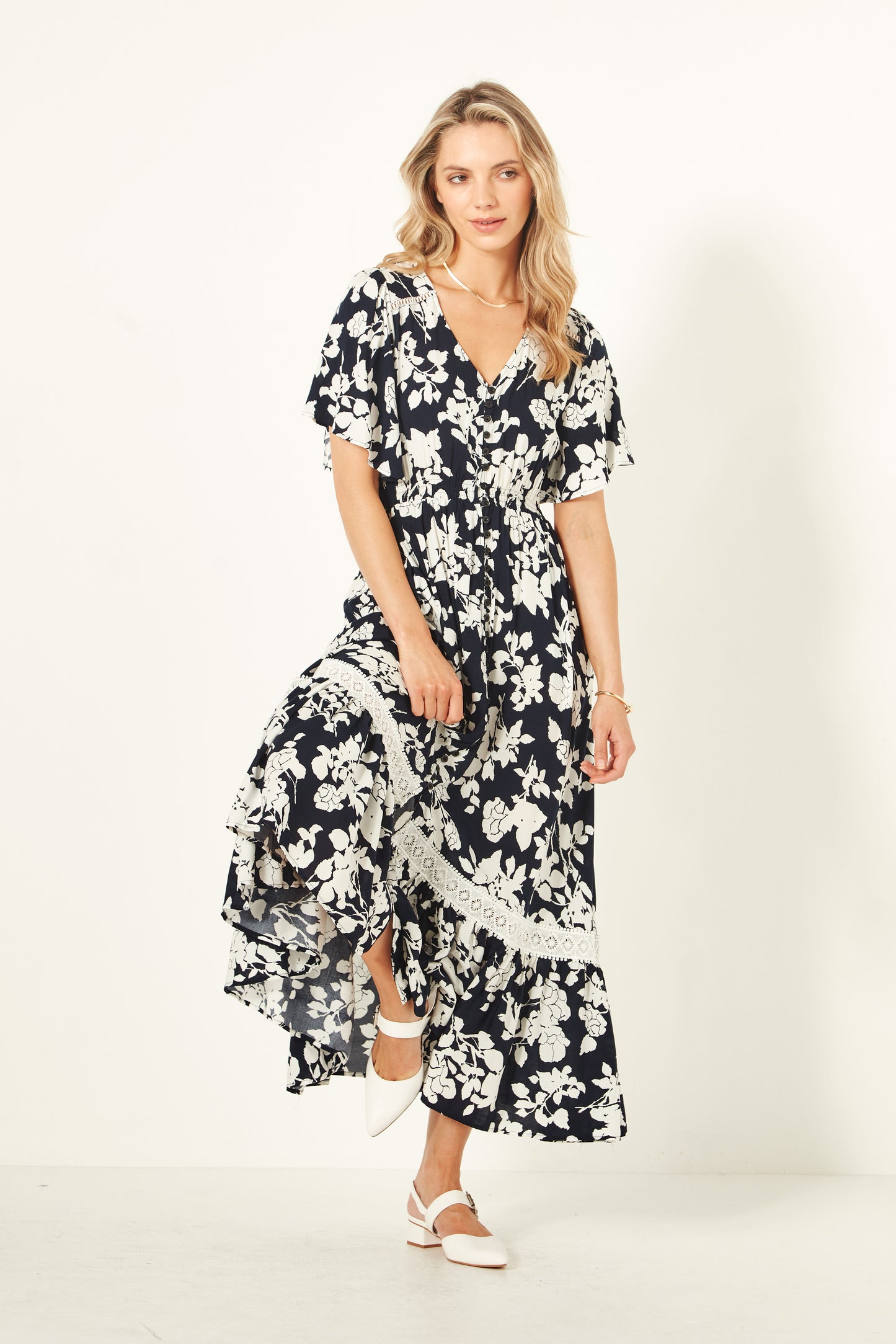 Lemon Tree - Jolander Dress - LT946 - Navy Floral